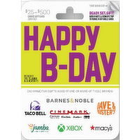 Original Content Swap $25-500 Happy B-Day Gift Card - 1 Each