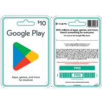 Google Us $10 Play - 1 Each