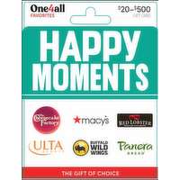 Original Content Private Label $20-500 Happy Moments Gift Card - 1 Each