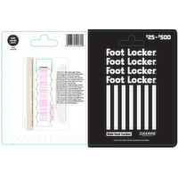 Foot Locker $25-500 - 1 Each
