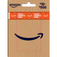 AMAZON.COM $10-500 - 1 Each