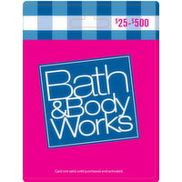 Bath & Body Works $25-$500 Gift Card - 1 Each