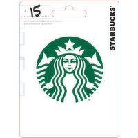 Starbucks $15 - 1 Each