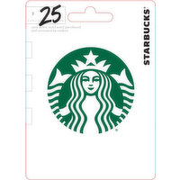 Starbucks $25 - 1 Each