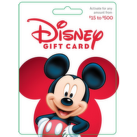 Disney $15-$500 Gift Card - 1 Each