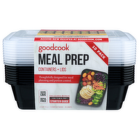 Goodcook Meal Prep Containers + Lids - 10 Count