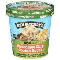 BEN & JERRY'S Vanilla Chocolate Chip Cookie Dough Non-Dairy Ice Cream Frozen Dessert With Gobs Of Dough & Fudge Flakes - 1 Pint