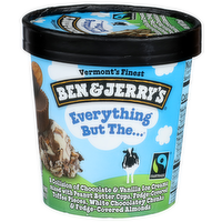 Ben & Jerry's a Collision Of Chocolate & Vanilla Ice Creams Mixed With Peanut Butter Cups, Fudge-Covered Toffee Pieces, White Chocolatey Chunks & Fudge-covered Almonds Cream - 1 Pint