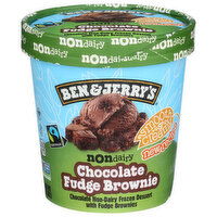 BEN & JERRY'S Chocolate Frozen Non Dairy Dessert Fudge Brownie - 1 Pint
