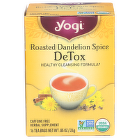 YOGITEA Spiced Cocoa Roasted Dandelion Spice Detox - 0.053 Ounce - 16 Count