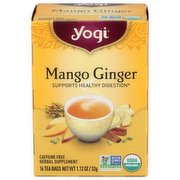 Yogitea Mango Ginger - 0.07 Ounce - 16 Count