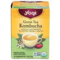 Yogitea Green Tea Fruity Kombucha - 0.07 Ounce - 16 Count