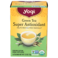 Yogitea Green Tea Floral Super Antioxdant - 0.07 Ounce - 16 Count