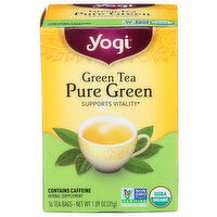 Yogitea Pure Green Tea - 0.068 Ounce - 16 Count