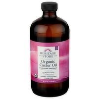 Heritage Store Organic Castor Oil - 16 Fluid Ounce