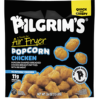 Pilgrim's Pride Brand Fully Cooked Popcorn Chicken Shaped Breaded Breastpatties With Rib Meat - 1.5 Pound