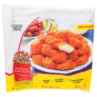 Country Pride Fritter Style With Rib Meat Raw Chicken Breast Chunks - 32 Ounce
