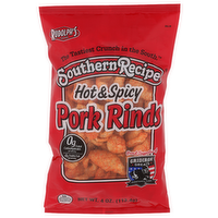 Rudolph's Southern Recipe Hot & Spicy Pork Rinds - 4 Ounce