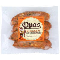 Opa's Smoked Sausage, Chicken - 16 Ounce