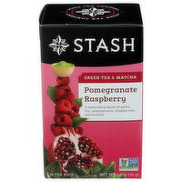 Stash Tea Pomegranate Raspberry Green - 0.067 Ounce - 18 Count