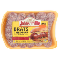 Johnsonville Brats Cheddar Bratwurst - 19 Ounce
