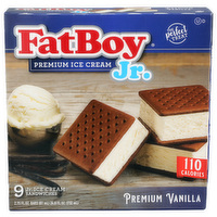 Fatboy Jr. Magic Premium Vanilla Ice Cream Sandwiches - 2.75 Fluid Ounce - 9 Count