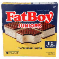Jolly Llama JR. Vanilla Fatboy Ice Cream Sandwich - 2.75 Fluid Ounce - 9 Count