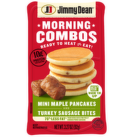 JIMMY DEAN Morning Combos Mini Maple Pancakes And Turkey Sausage Bites - 3.27 Ounce