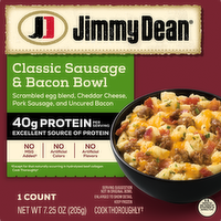 Jimmy Dean Protein Sausage Bacon Bowl - 7.25 Ounce
