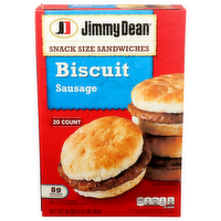 Jimmy Dean Snack Size Sandwiches Biscuit Sausage - 1.7 Ounce - 20 Count