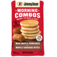 JIMMY DEAN ® Morning Combos, Mini Maple Pancakes And Sausage Bites - 3.27 Ounce