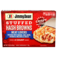 Jimmy Dean Stuffed Hash Browns - 3.75 Count - 4 Count