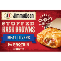 Jimmy Dean Stuffed Hash Browns Meat Lovers Frozen Breakfast - 4 Count