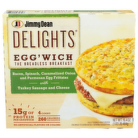 Jimmy Dean Egg' Wich Delights The Breadless Breakfast - 4.1 Ounce - 4 Count