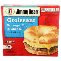 Jimmy Dean Sausage, Egg & Cheese Croissant - 4.5 Ounce - 4 Count