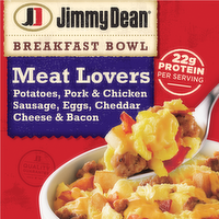 Jimmy Dean Breakfast Bowl Meat Lovers, Frozen - 7 Ounce