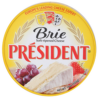 President Brie Soft-Ripened Cheese - 16 Ounce