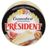 PRESIDENT Cheese Soft Ripened Camembert - 8 Ounce