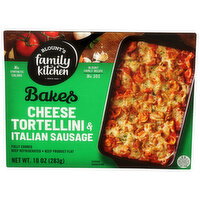 BLOUNT's Family Kitchen Cheese Tortellini And Italian Sausage Entree Tortellini & Italian Bake - 10 Ounce