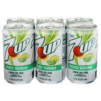 7 Up Lemon Lime Soda - 7.5 Fluid Ounce - 6 Count