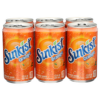 Sunkist Orange Soda - 7.5 Fluid Ounce - 6 Count