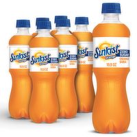 Sunkist Zero Sugar Orange Soda - 0.083 Liter - 6 Count
