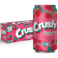 Crush Strawberry Soda - 12 Fluid Ounce