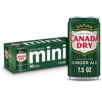 Canada Dry Ginger Ale Soda Mini - 0.75 Fluid Ounce - 10 Count