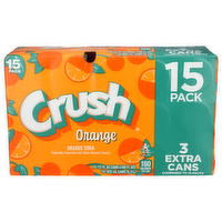 Crush Orange Soda - 12 Fluid Ounce - 15 Count