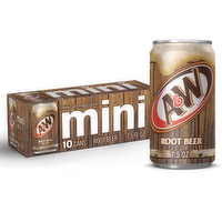 A&W Root Beer Soda Mini - 0.75 Fluid Ounce - 10 Count