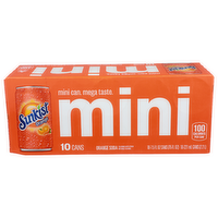 Sunkist Orange Mini Soda - 7.5 Fluid Ounce - 10 Count