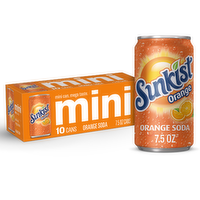 Sunkist Orange Soda Mini - 0.75 Fluid Ounce - 10 Count
