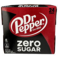 Dr Pepper Soda Zero Sugar - 12 Fluid Ounce - 24 Count