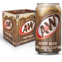 A&W Root Beer Soda - 0.5 Fluid Ounce - 24 Count